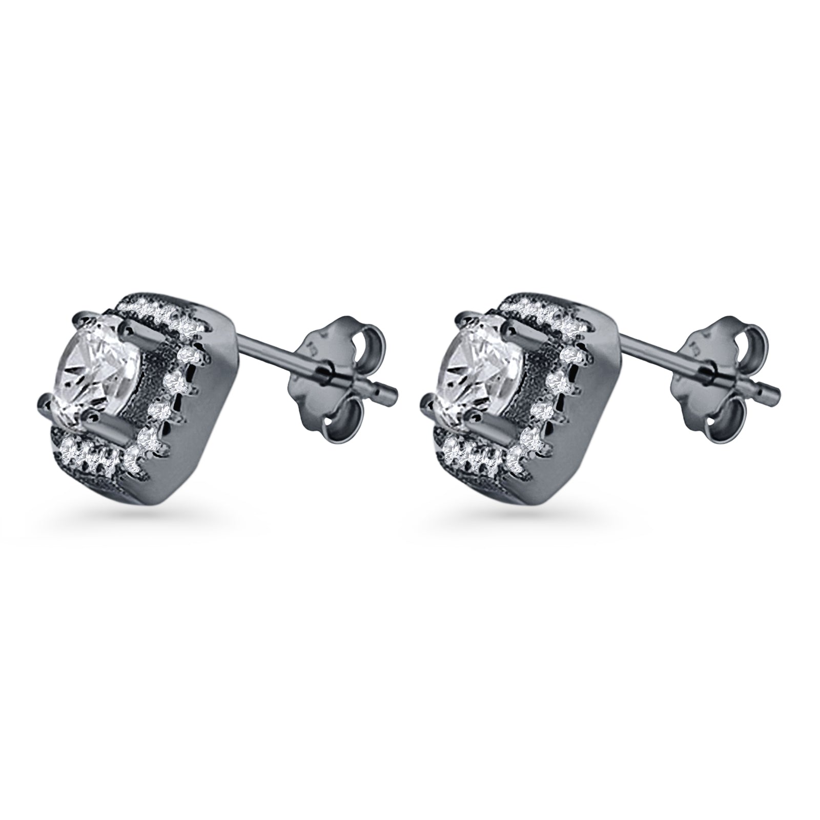 Cushion Cut Stud Earrings
