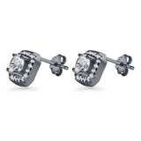 Cushion Cut Stud Earrings