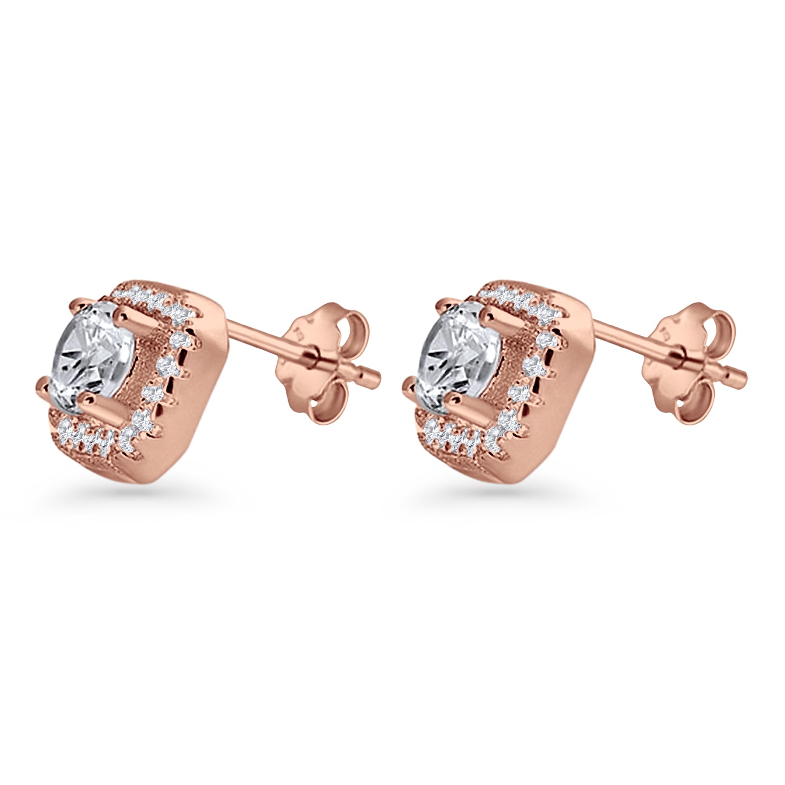 Cushion Cut Stud Earrings