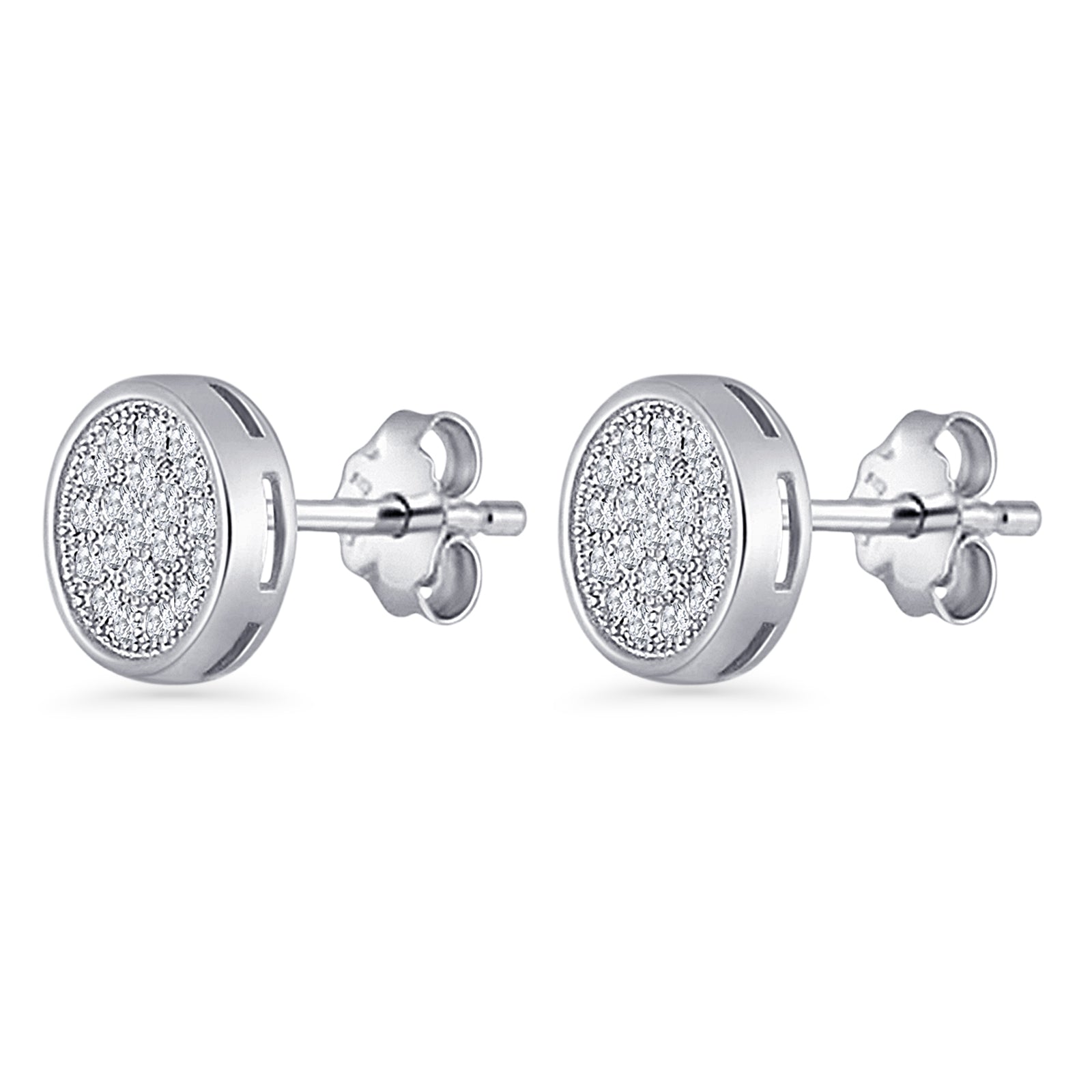 Round Stud Earrings