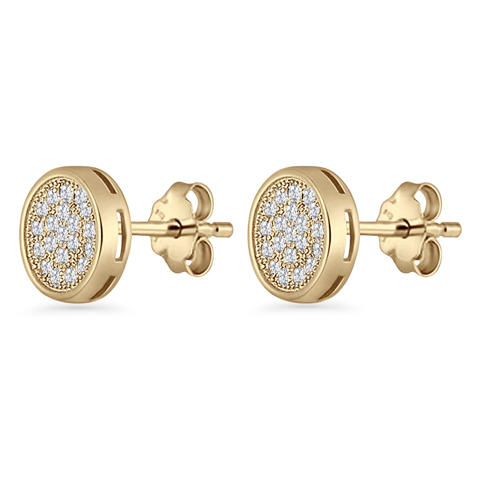Round Stud Earrings