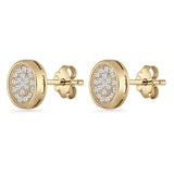 Round Stud Earrings