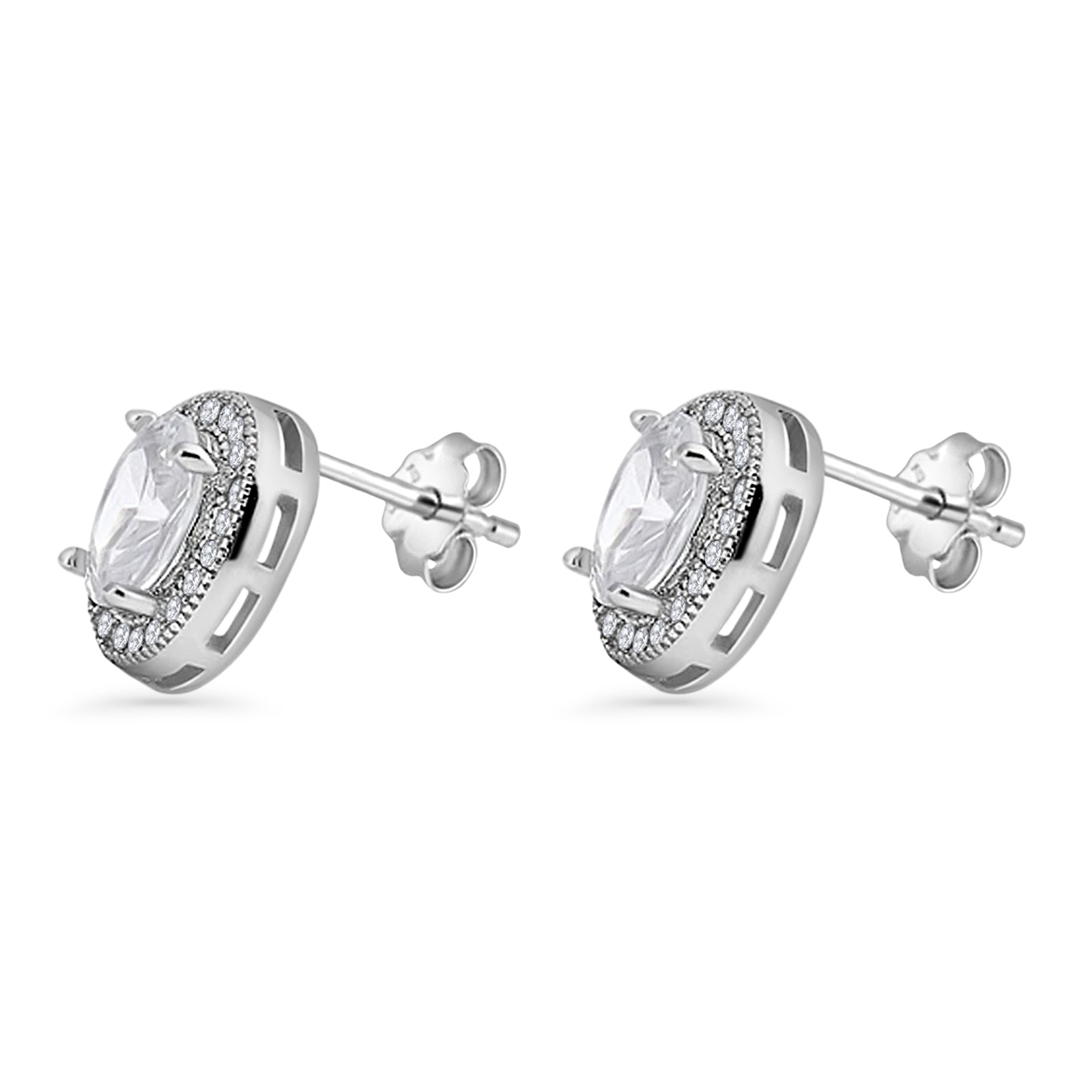 Oval Stud Earrings