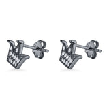 Crown Stud Earrings