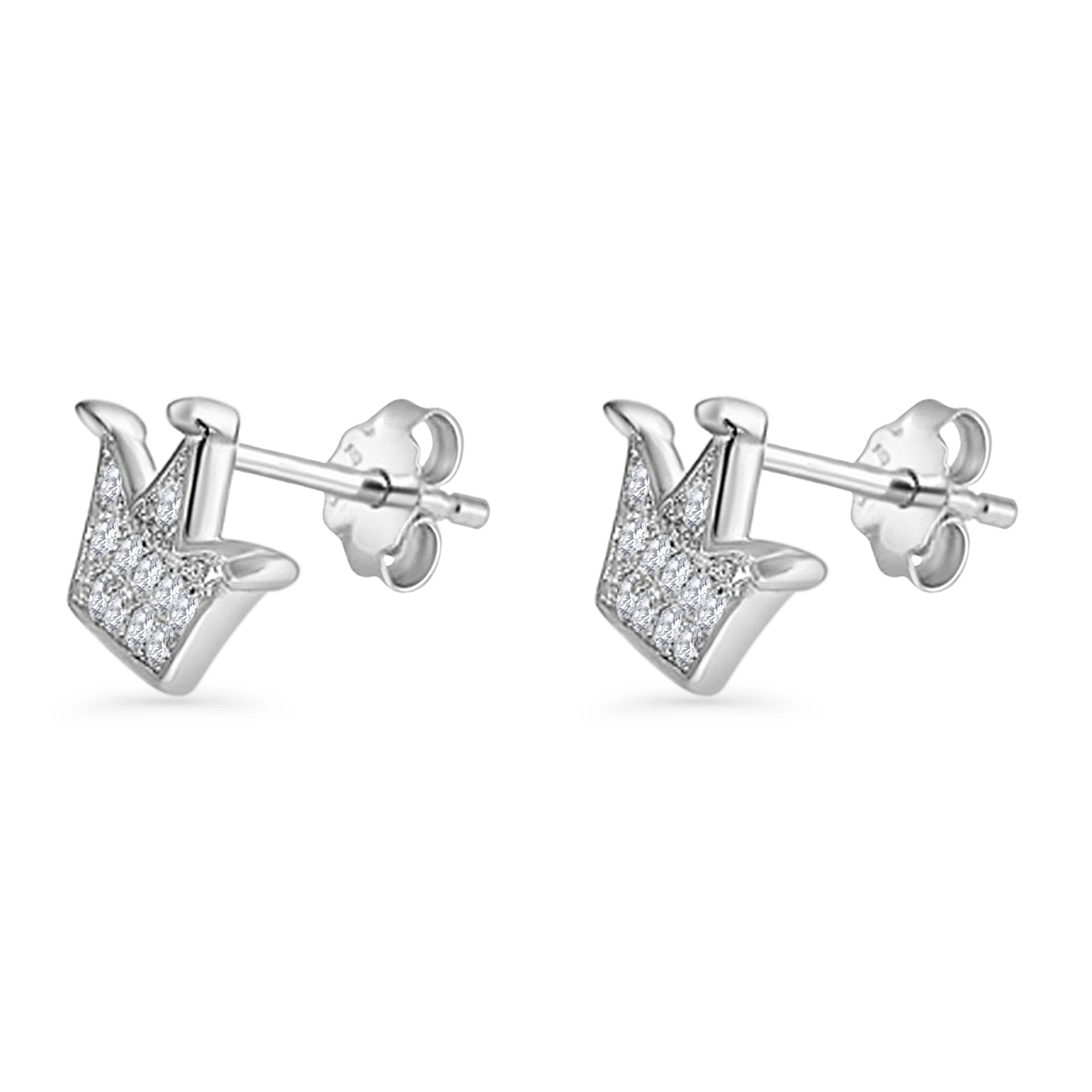 Crown Stud Earrings
