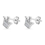 Crown Stud Earrings