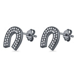 Horseshoe Stud Earrings