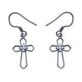 Cross Fishhook Earring