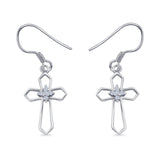 Cross Fishhook Earring