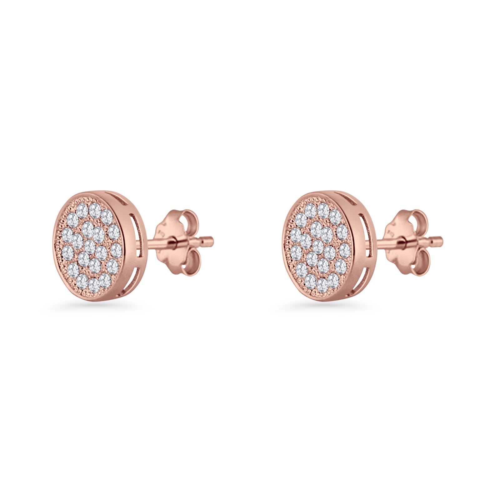 Round Stud Earrings