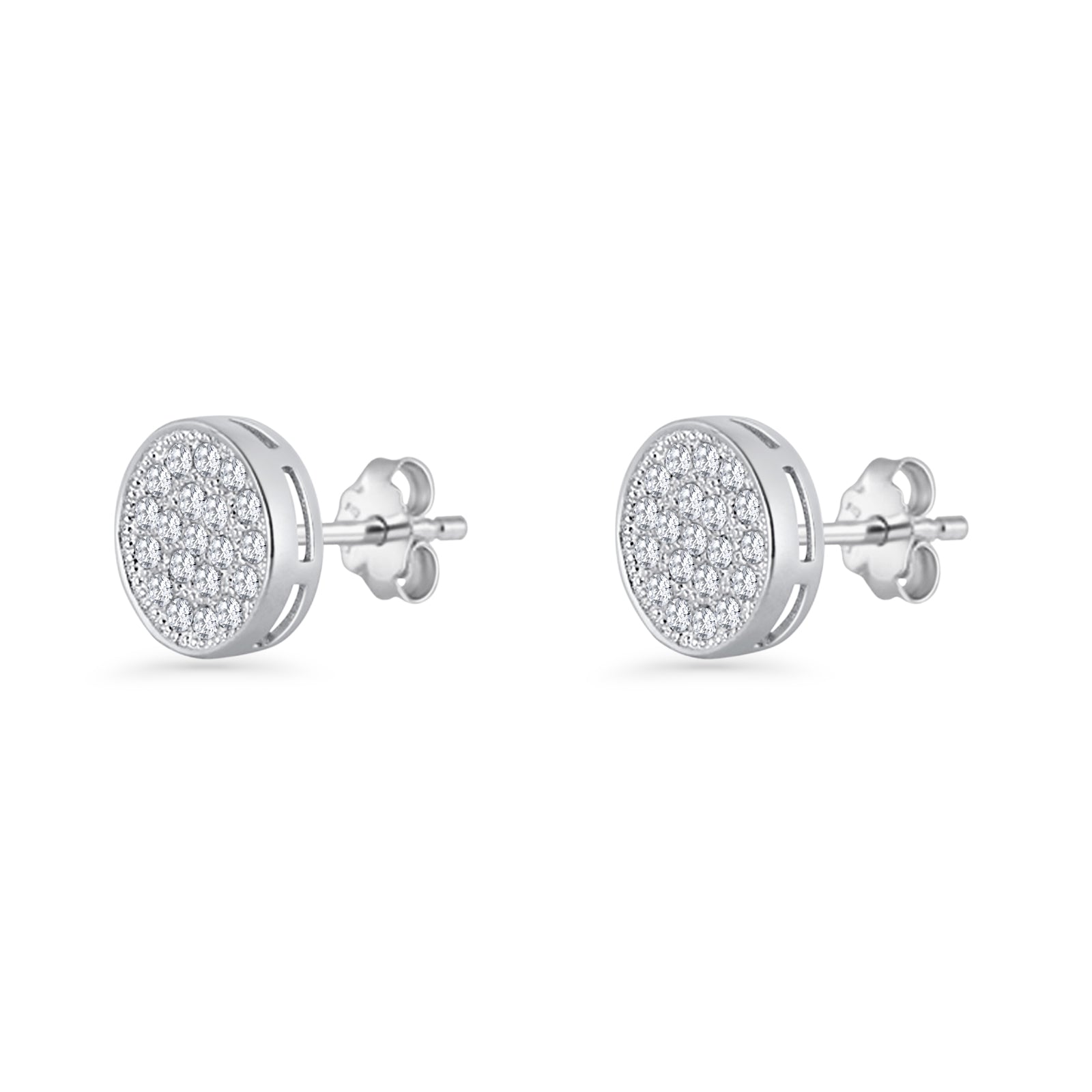 Round Stud Earrings
