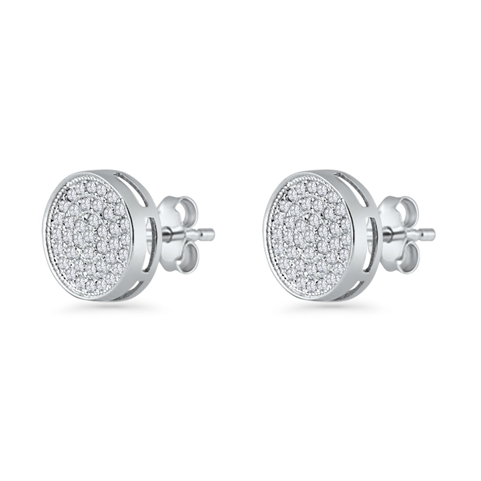 Round Stud Earrings