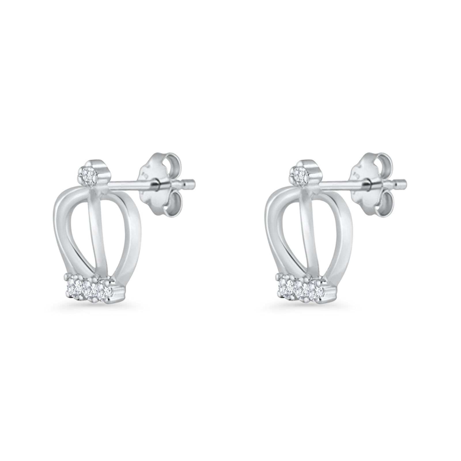Crown Stud Earrings
