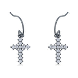 Cross Fishhook Earring