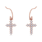 Cross Fishhook Earring