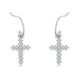 Cross Fishhook Earring