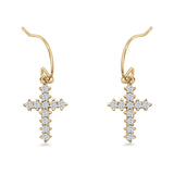 Cross Fishhook Earring