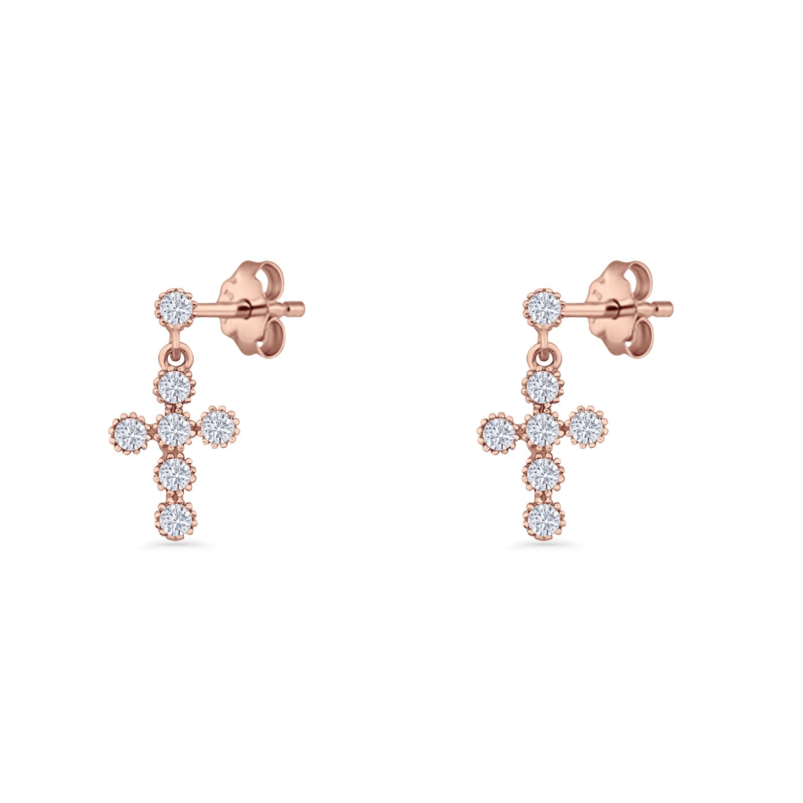 Cross Drop Earrings