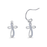 Cross Fishhook Earring