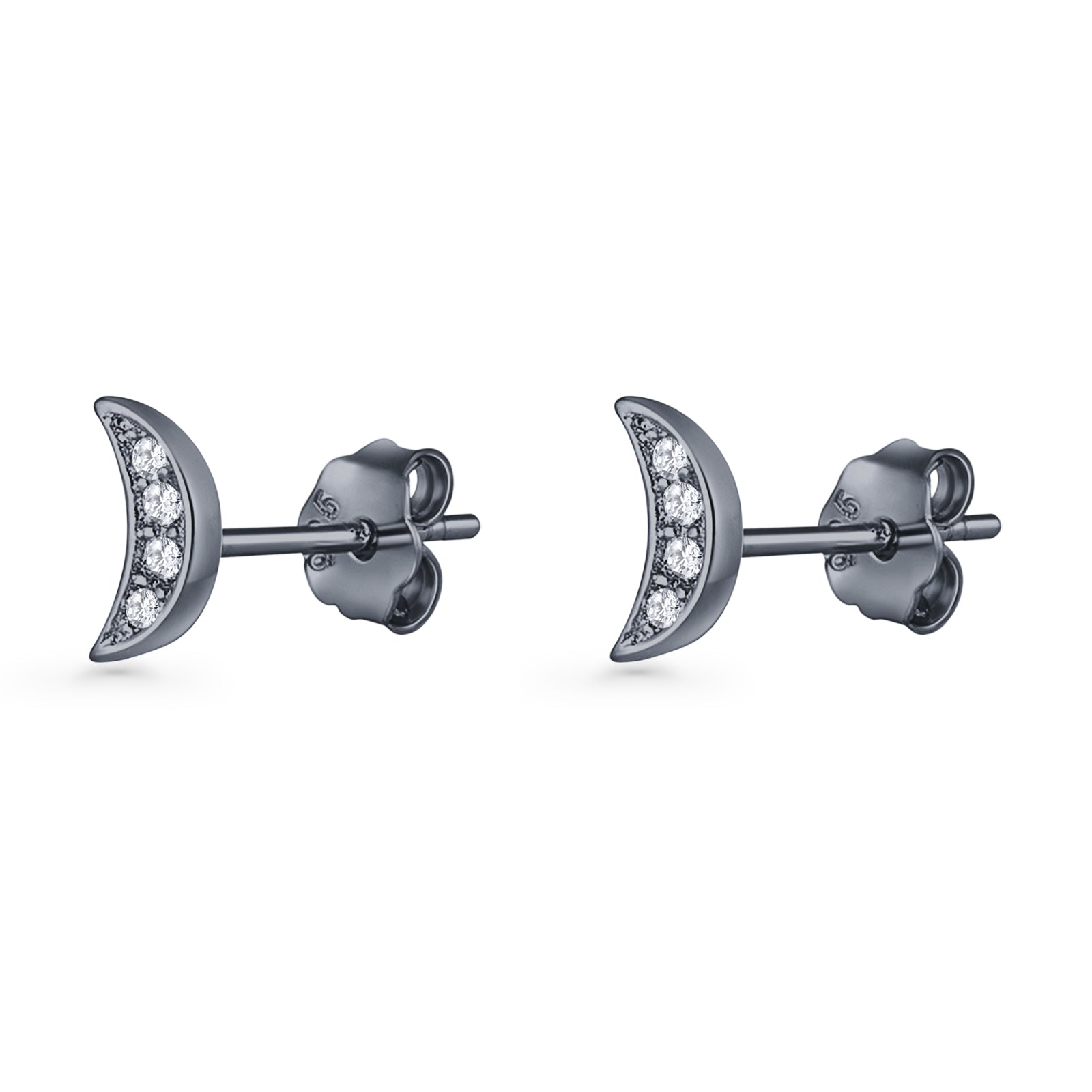 Half Moon Stud Earring