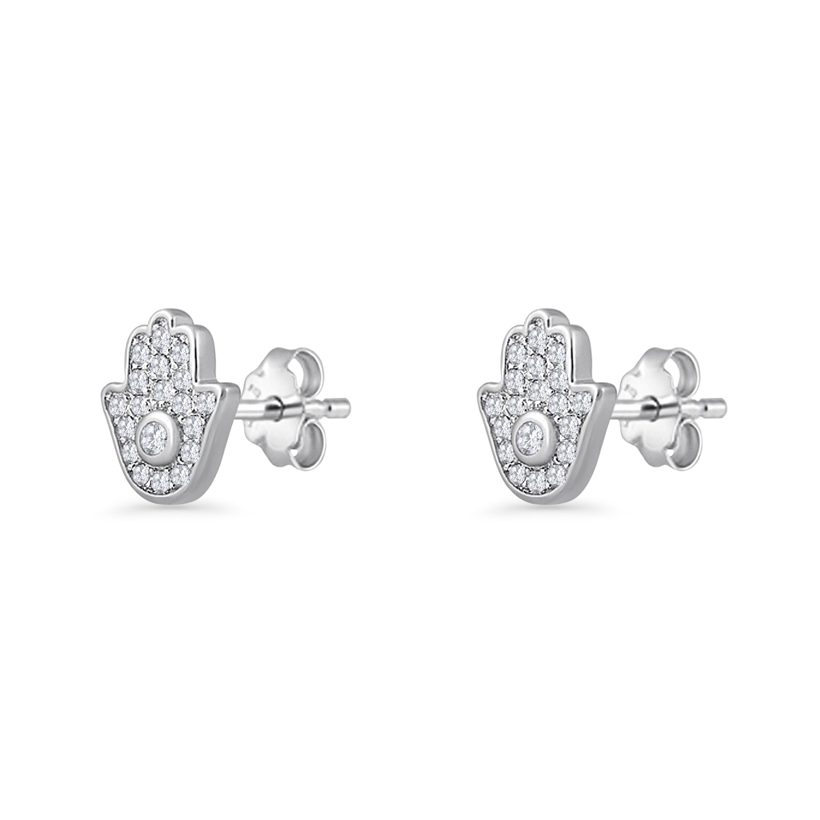 Hamsa Hand Stud Earrings