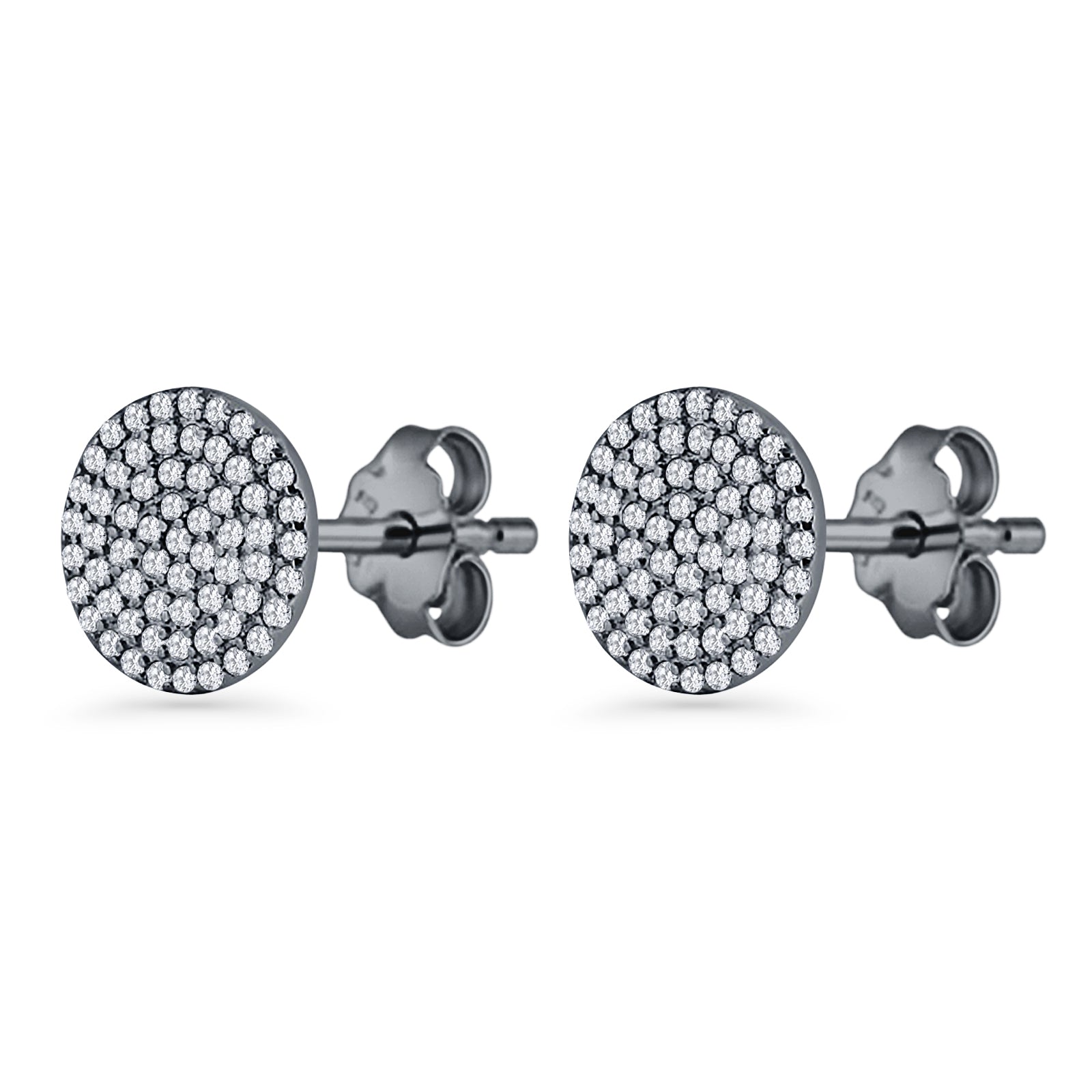Round Stud Earrings