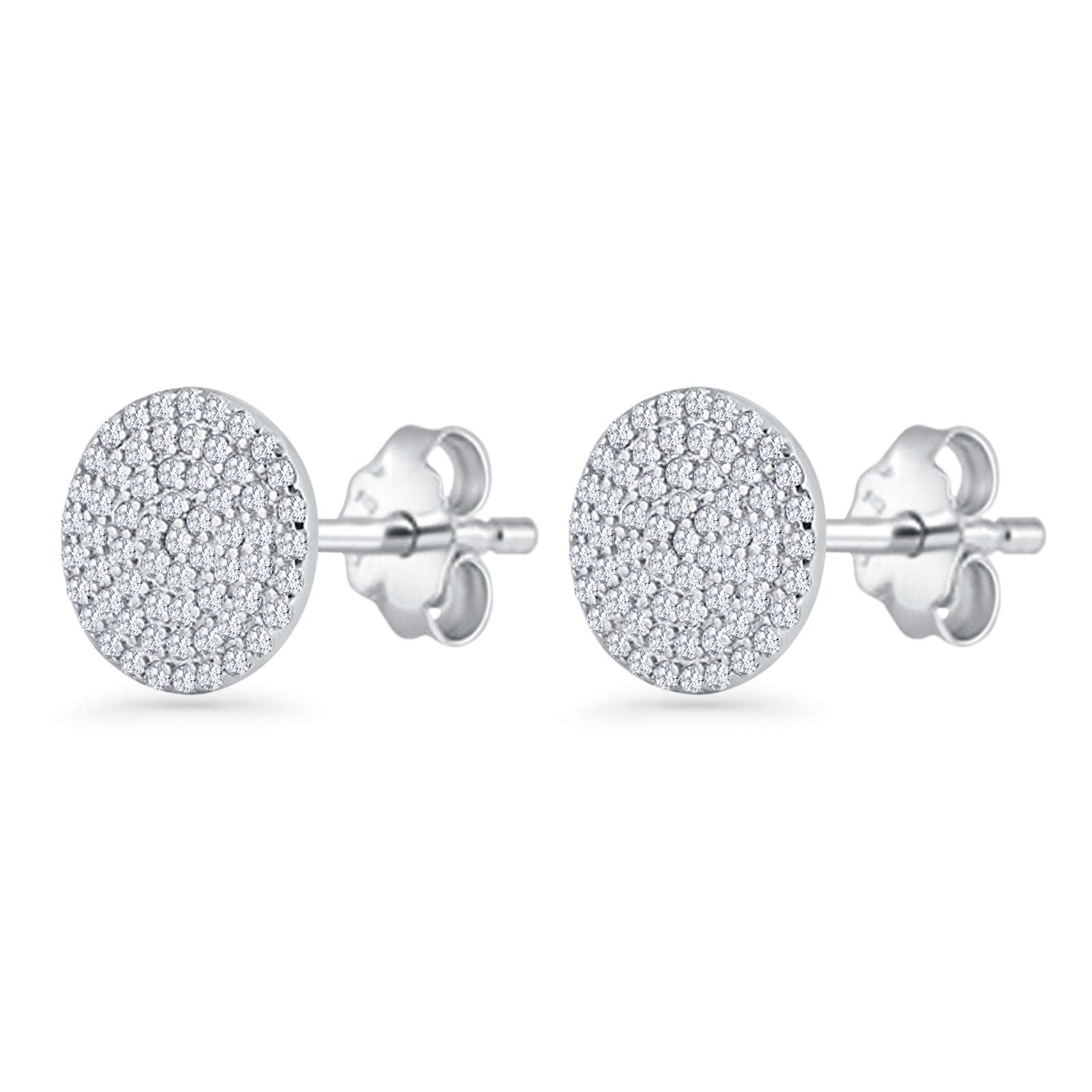 Round Stud Earrings