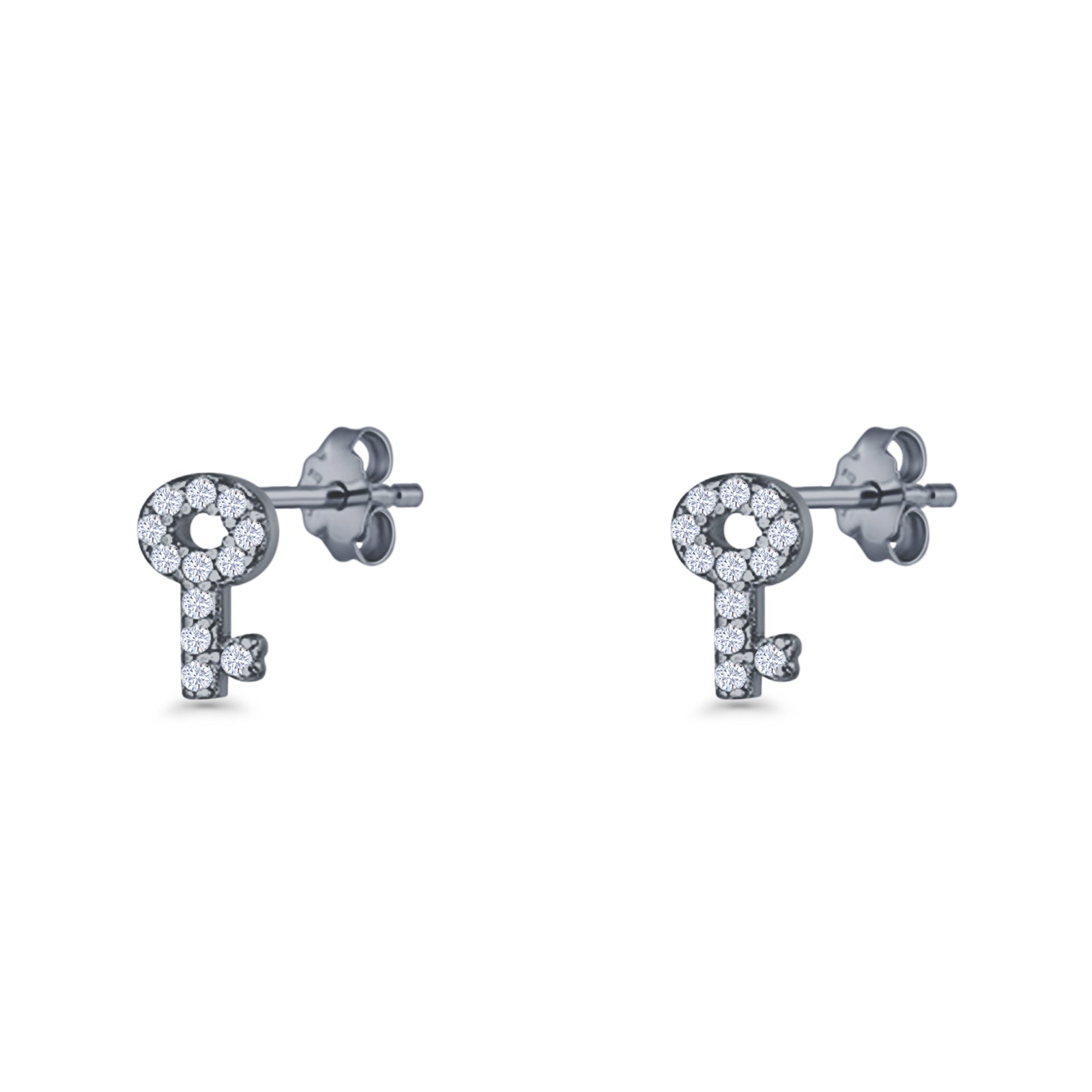 Lock & Key Stud Earrings
