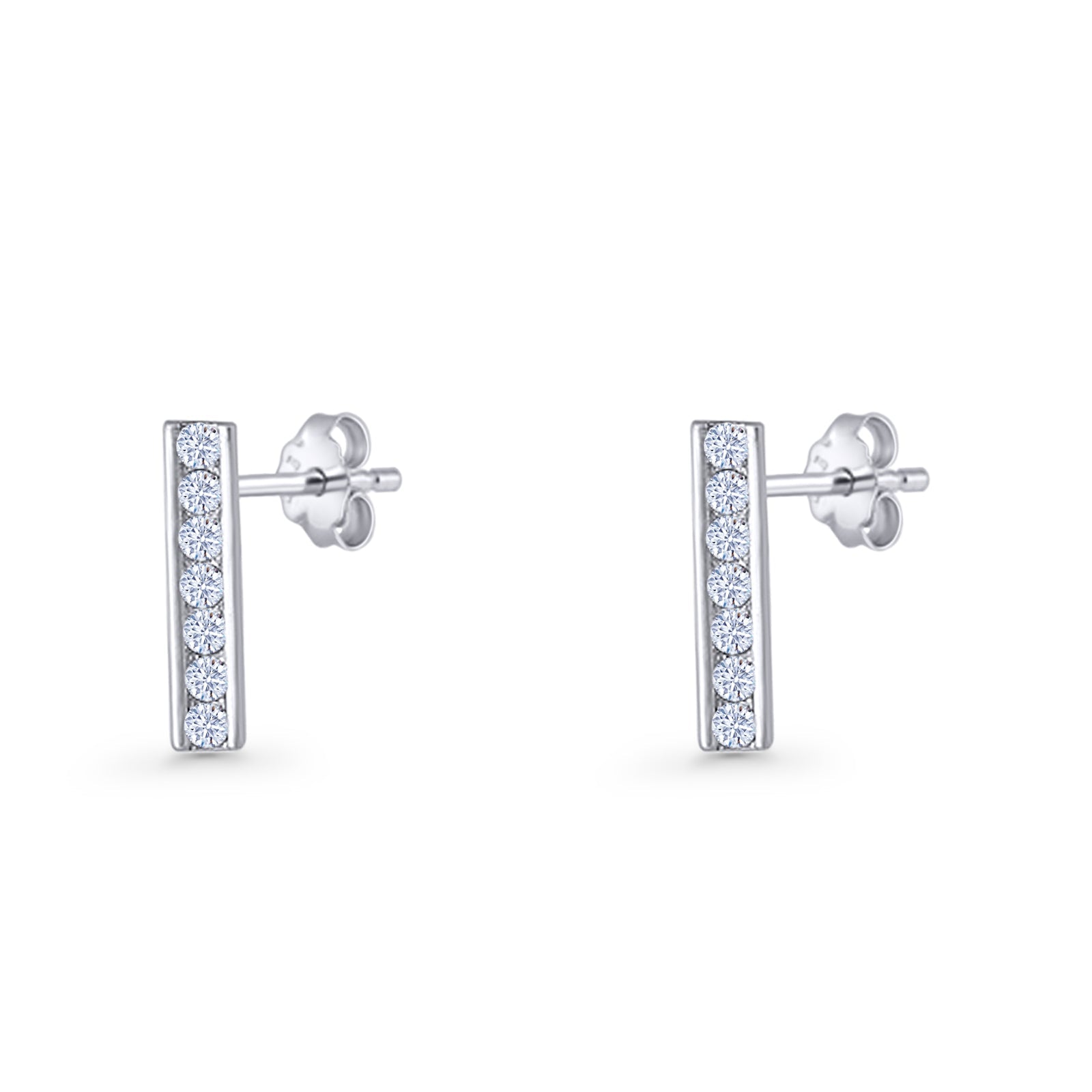 Bar Stud Earrings