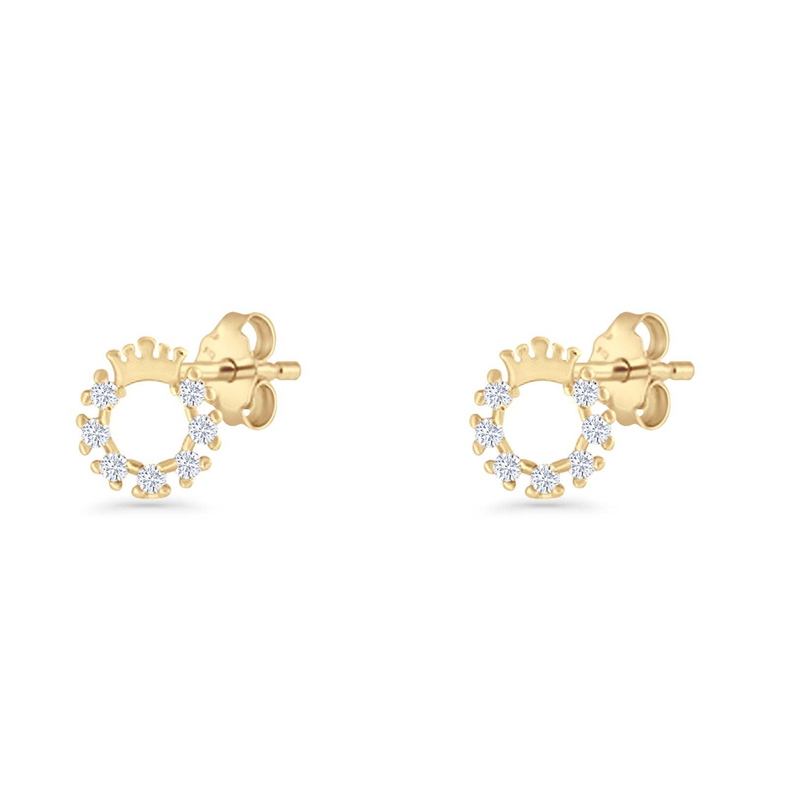 Crown Stud Earrings