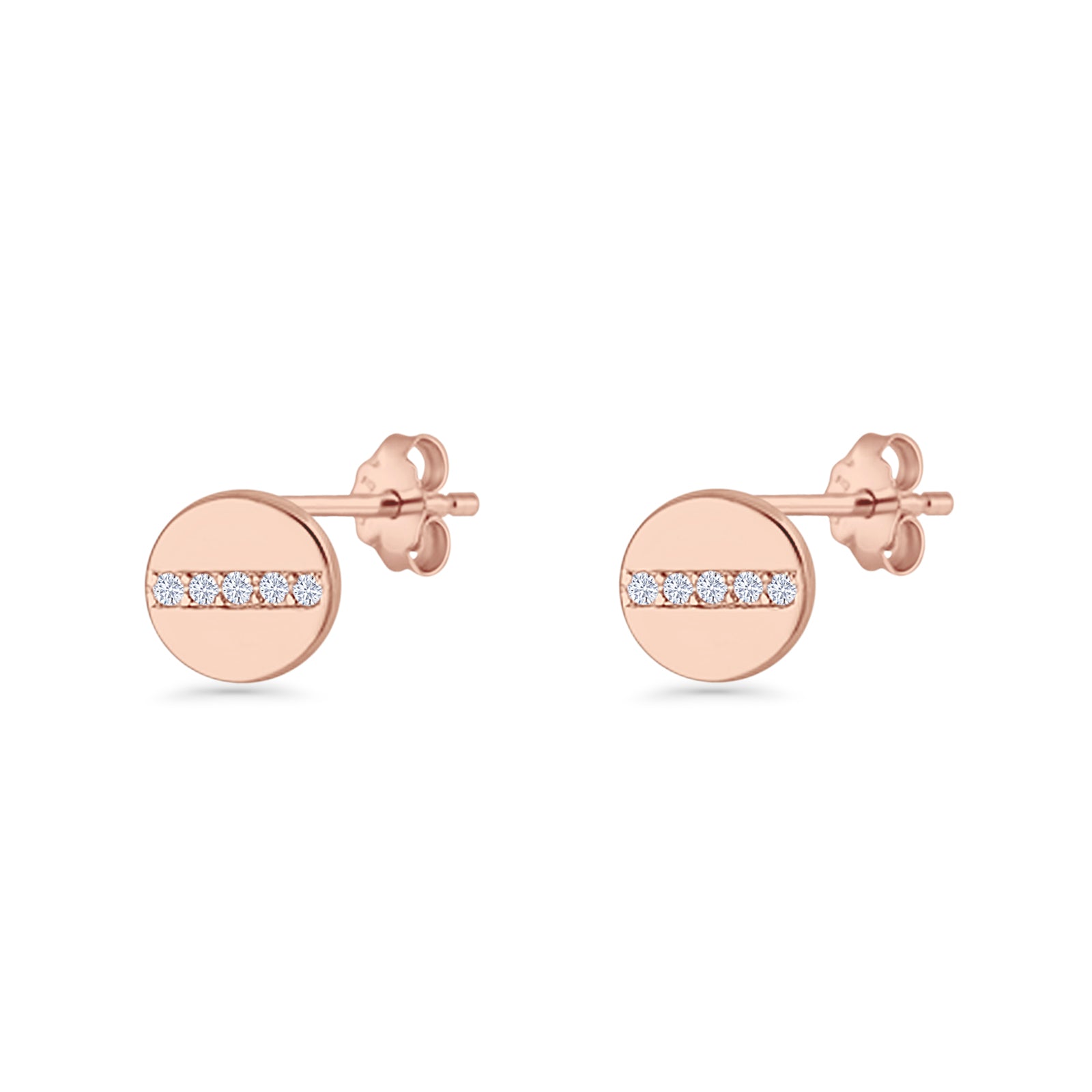 Button Stud Earrings