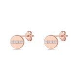 Button Stud Earrings