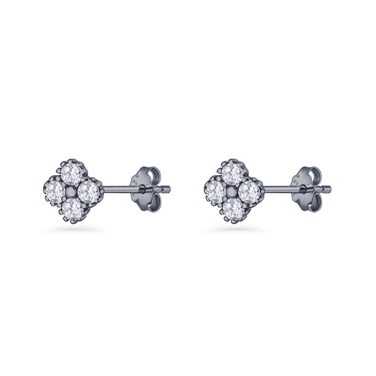 Clover Flower Stud Earrings