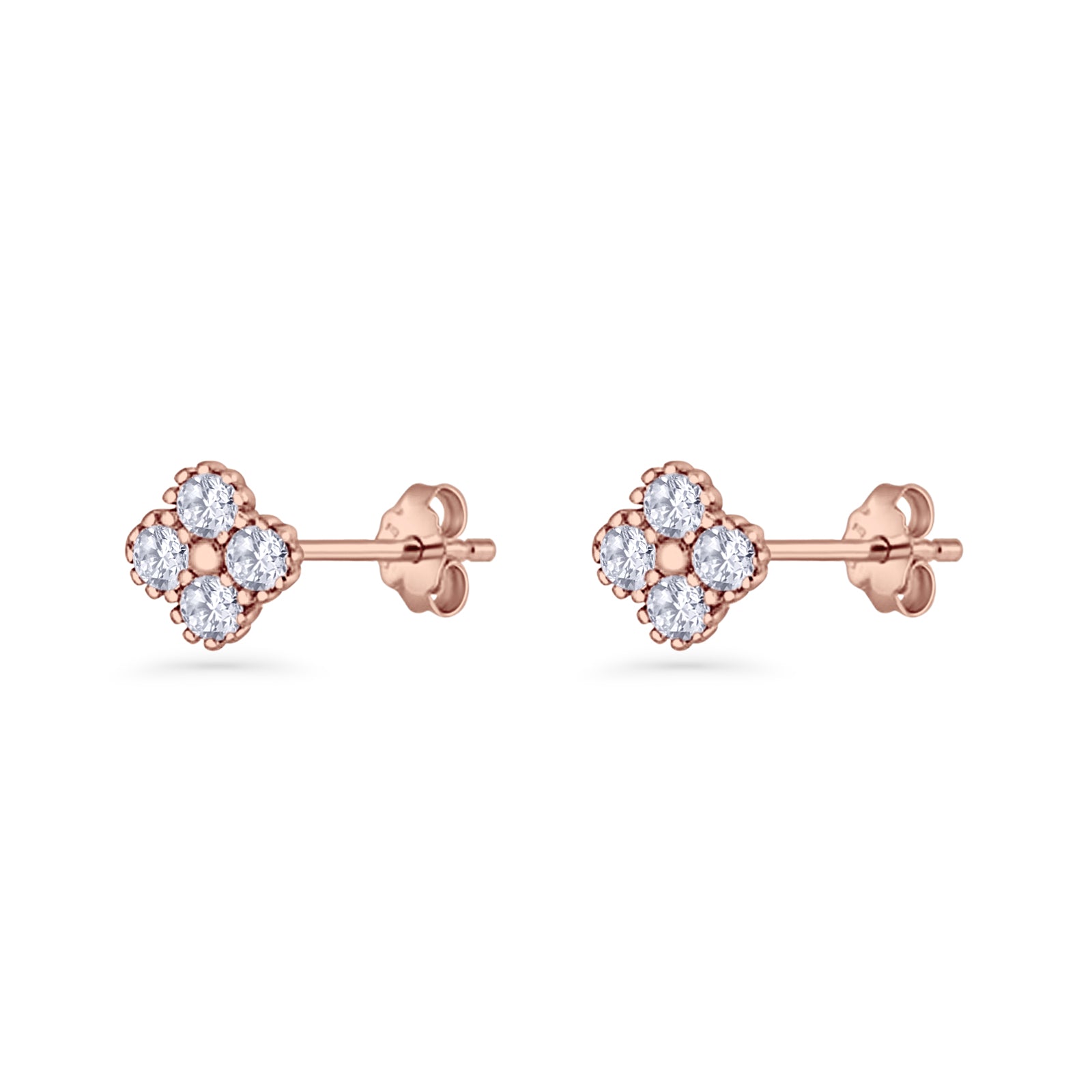 Clover Flower Stud Earrings