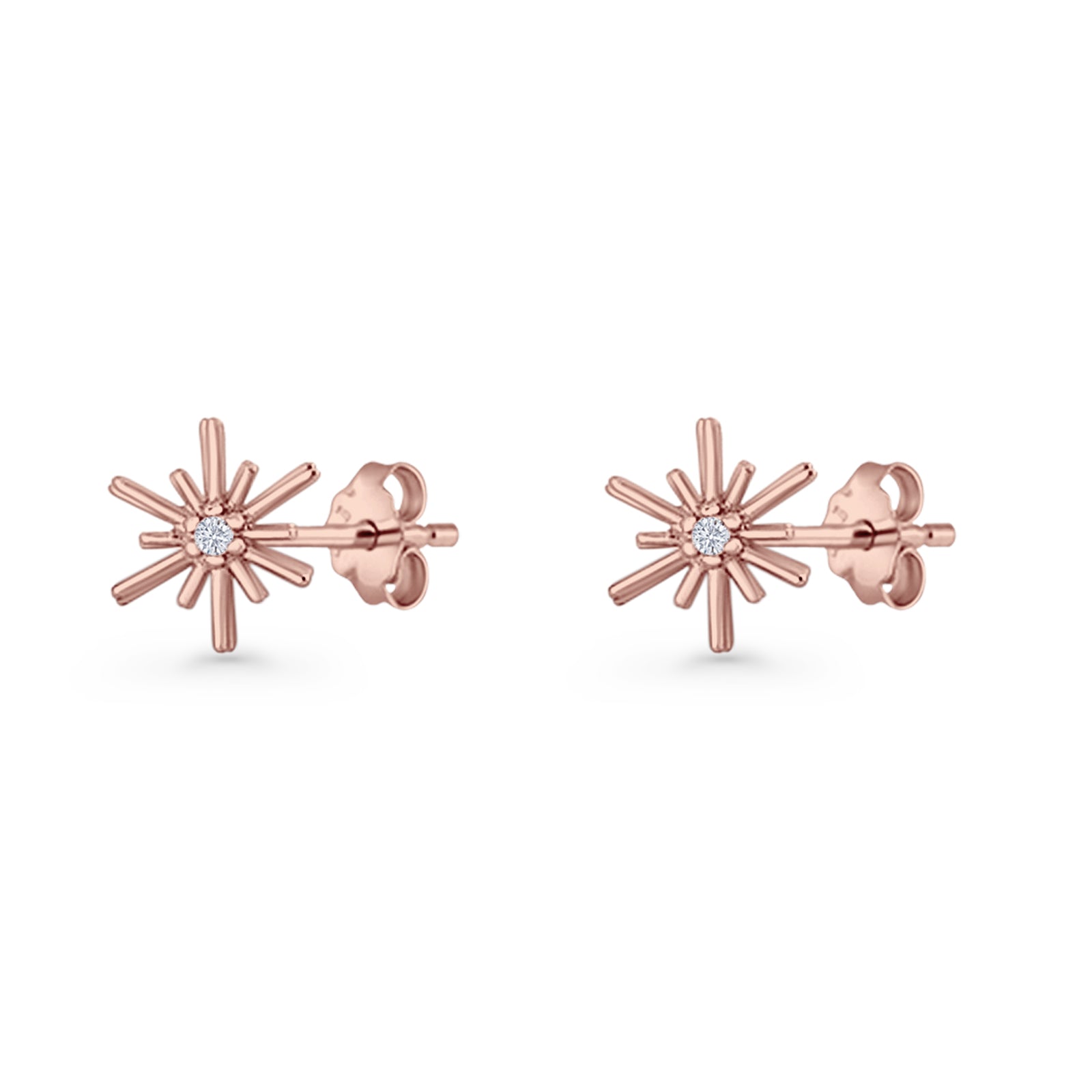 Petite Dainty Starburst Earrings