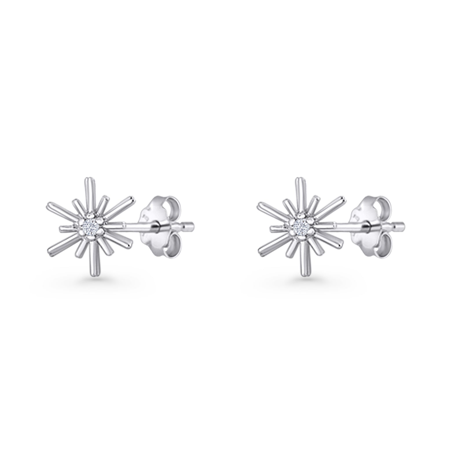 Petite Dainty Starburst Earrings