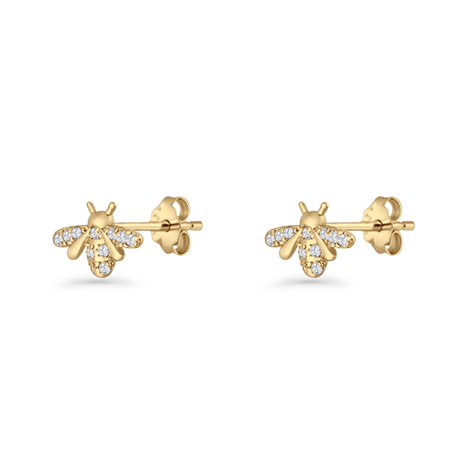 Bee CZ Stud Earrings