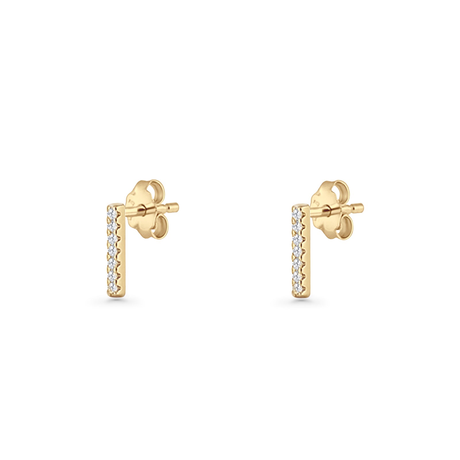 Initial I Stud Earrings