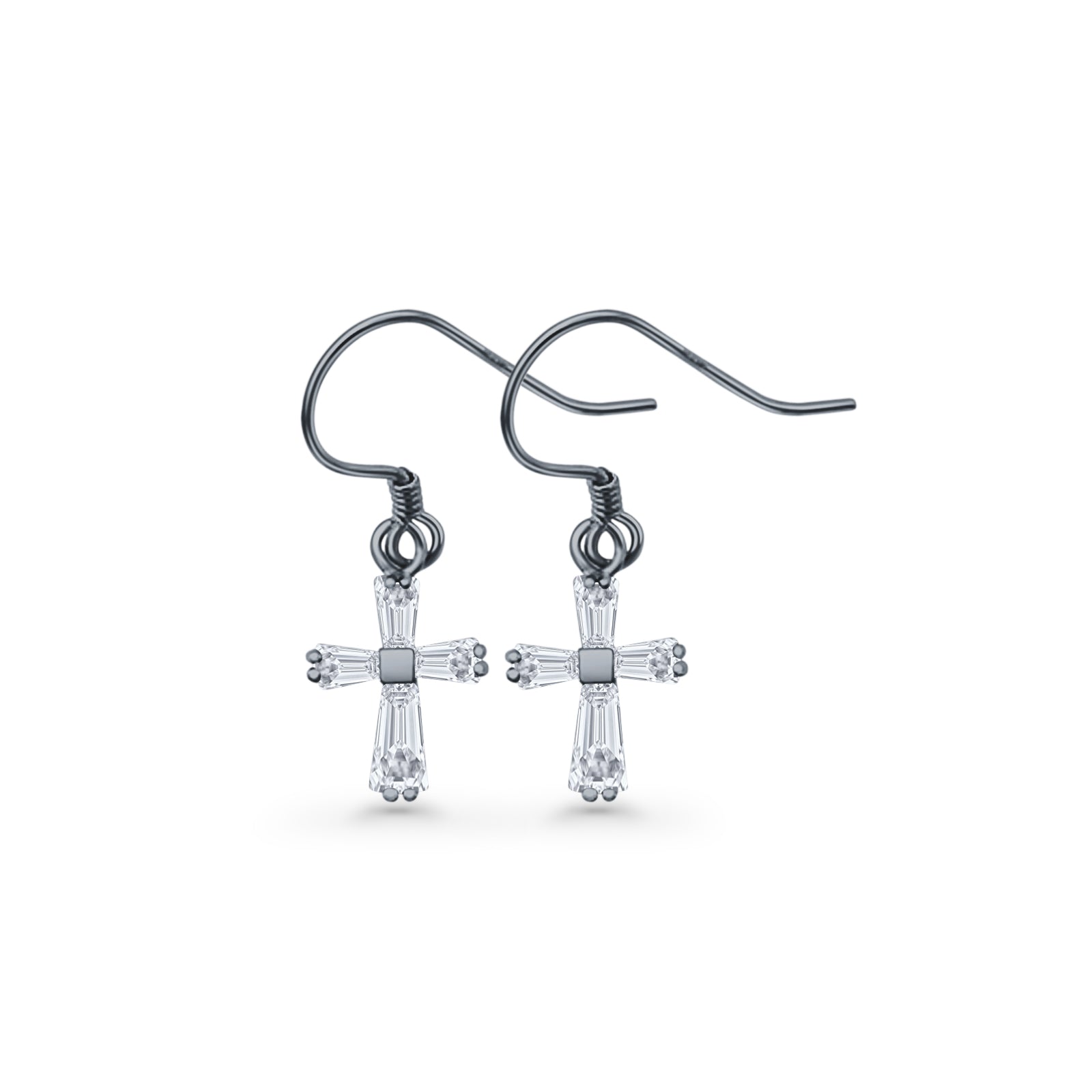 Cross Fishhook Earrings