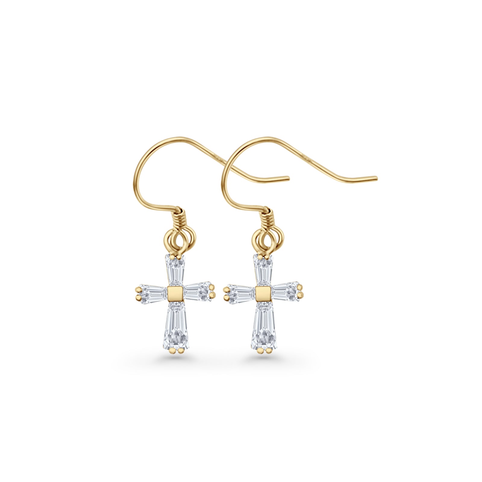 Cross Fishhook Earrings