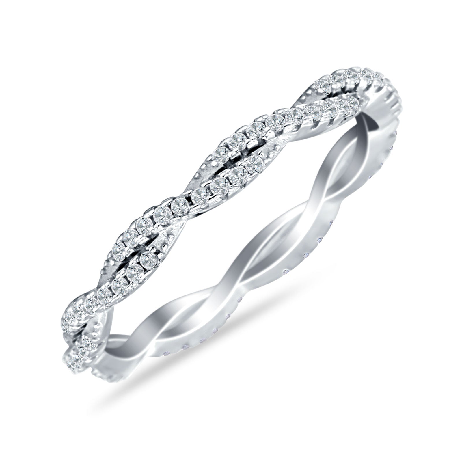 sterling silver eternity ring