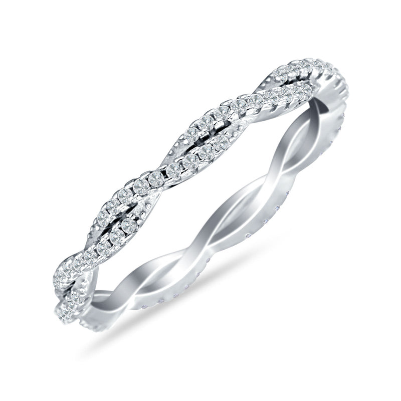 sterling silver eternity ring