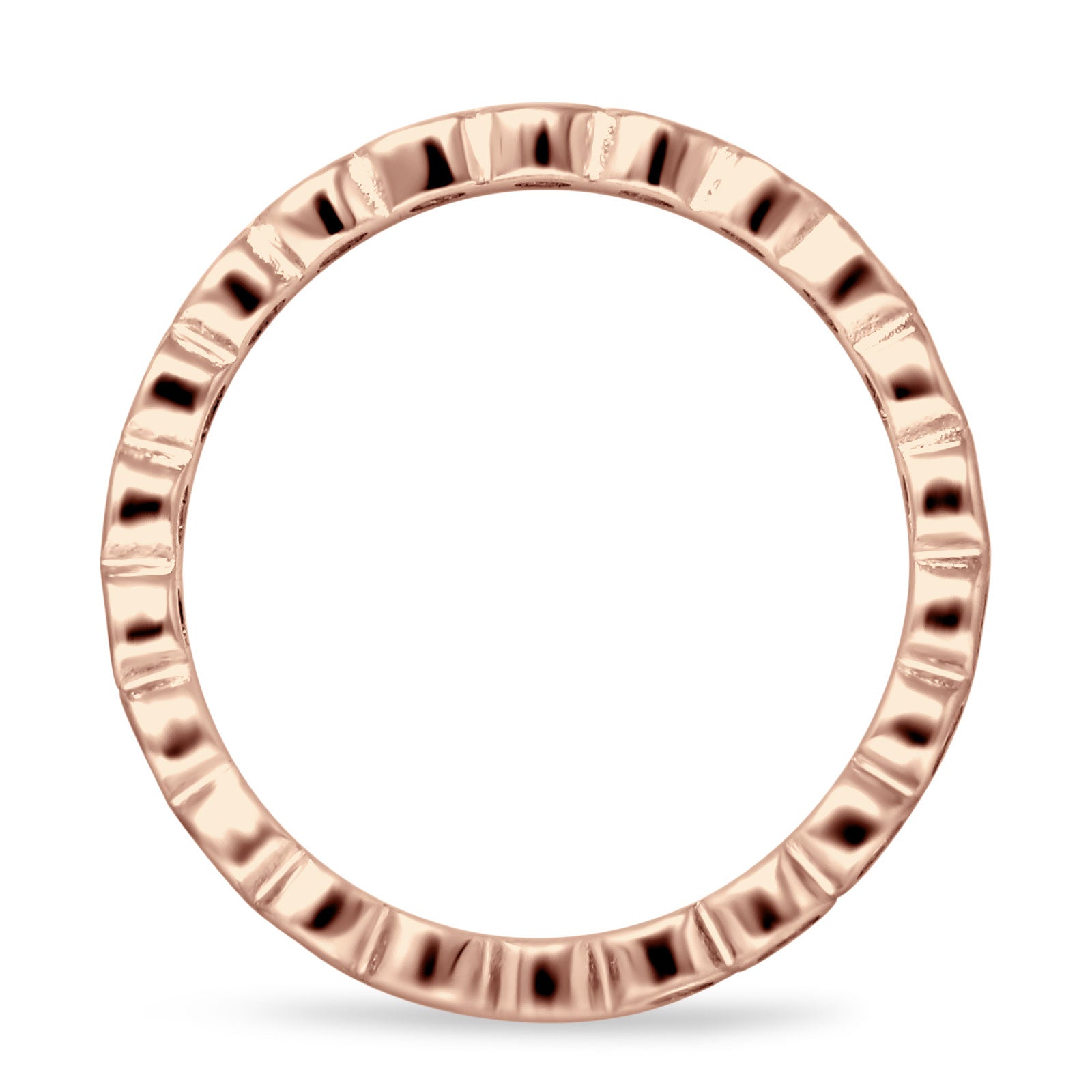 Full Eternity CZ Bezel Set Ring