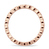 Full Eternity CZ Bezel Set Ring