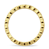 Full Eternity CZ Bezel Set Ring