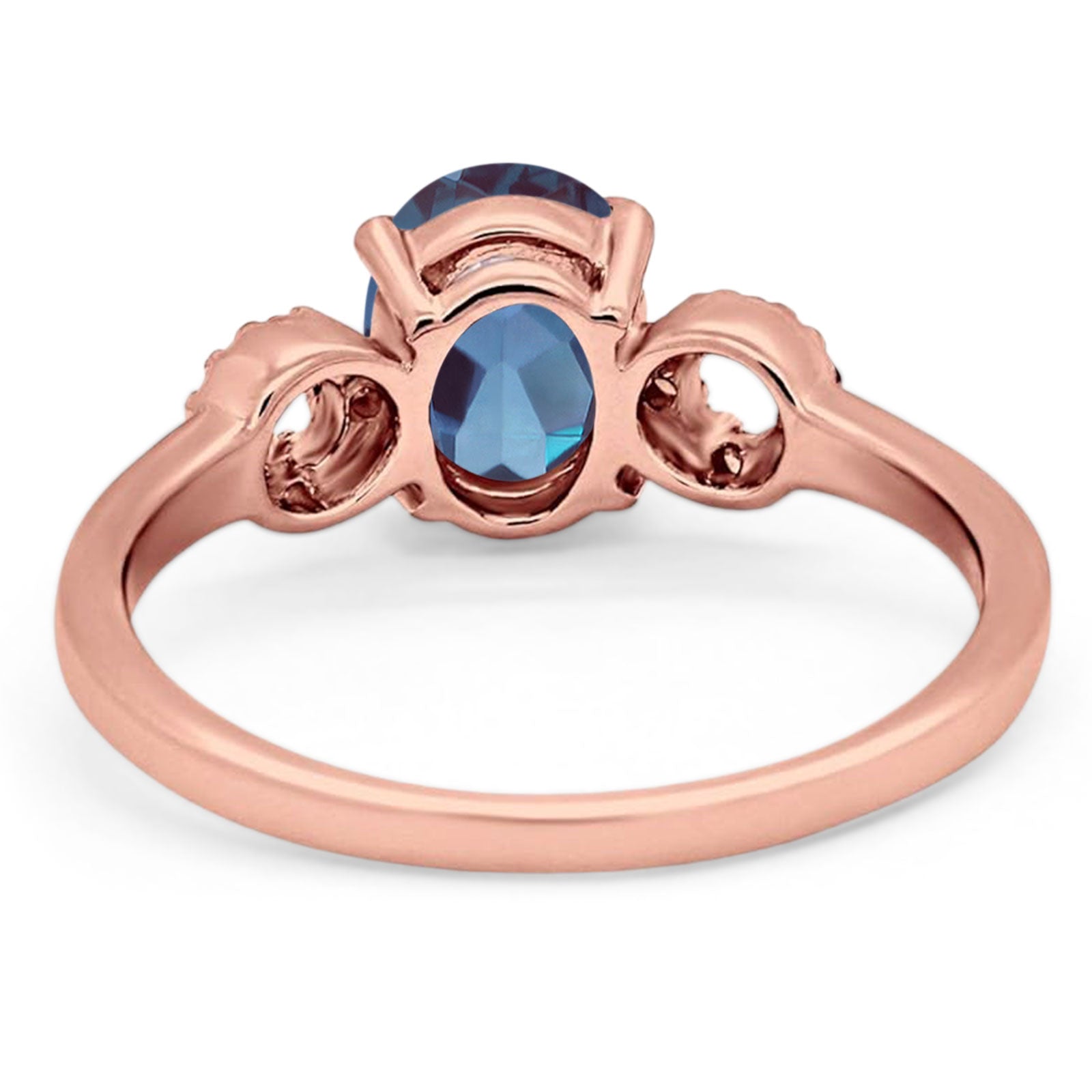 Art Deco Oval Natural Stone Filigree Ring