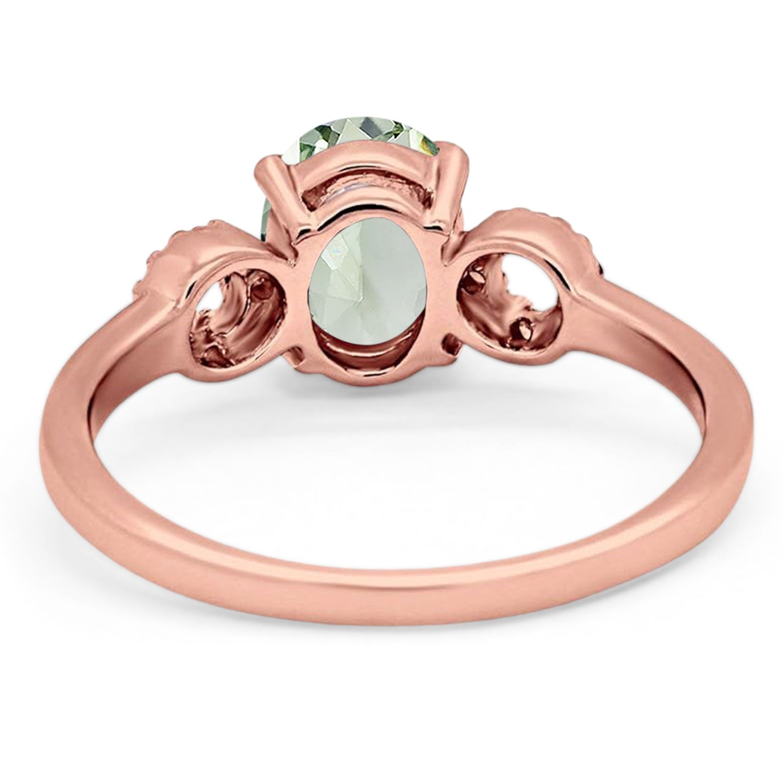 Art Deco Oval Natural Stone Filigree Ring