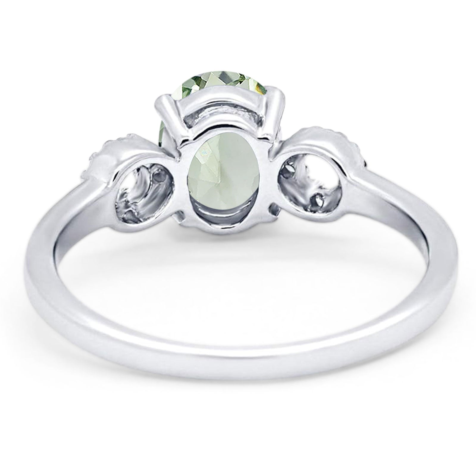 Art Deco Oval Natural Stone Filigree Ring