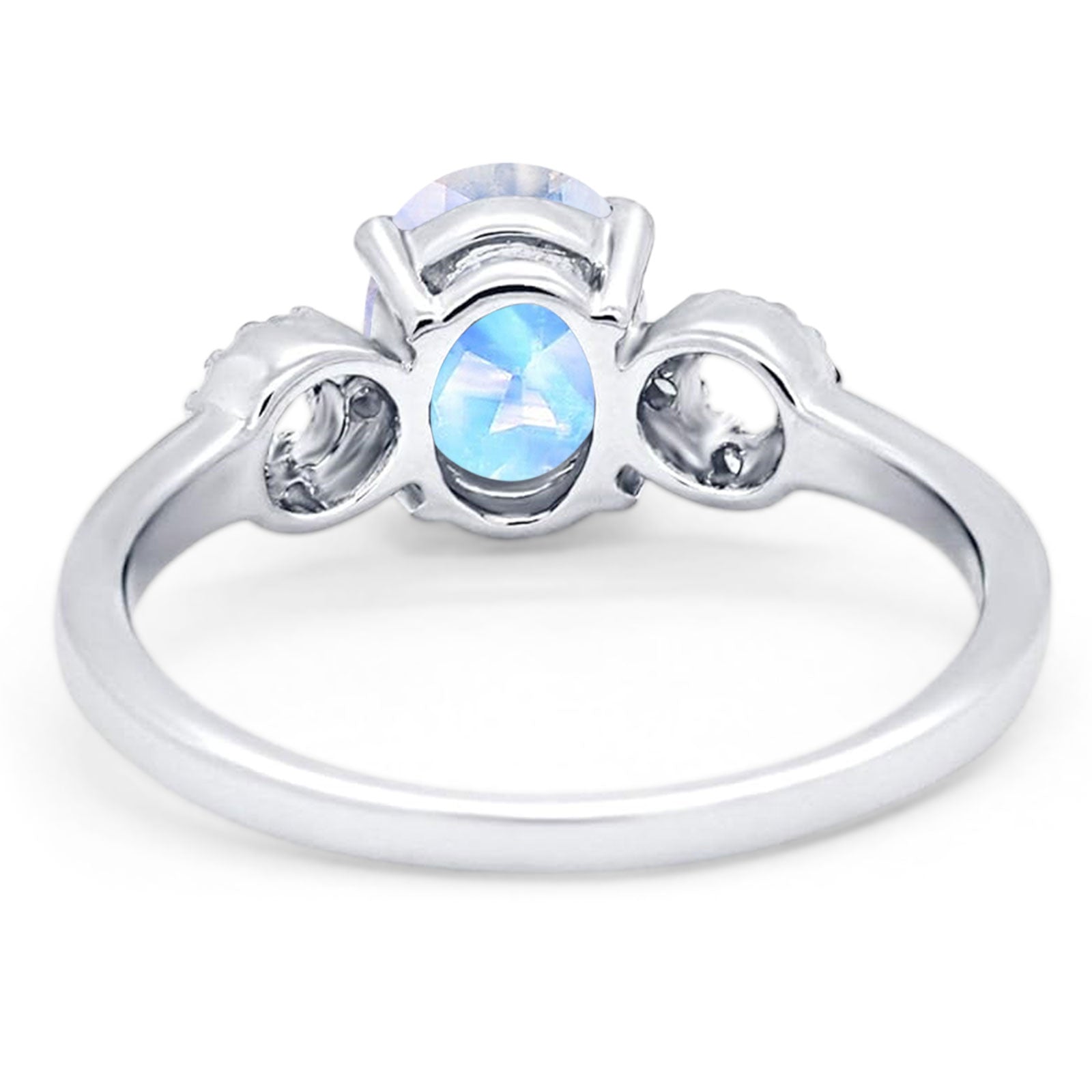 Art Deco Oval Natural Stone Filigree Ring