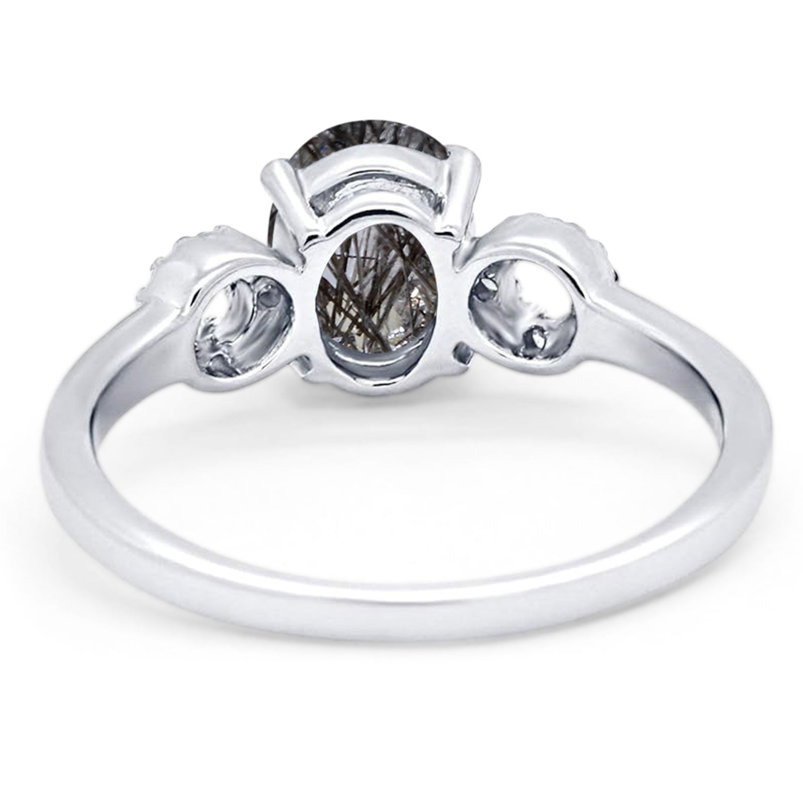 Art Deco Oval Natural Stone Filigree Ring